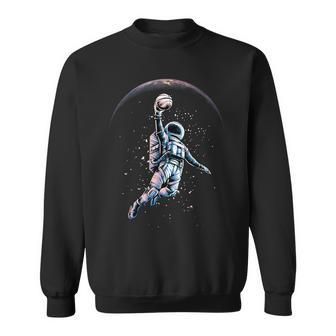 Astronaut Slam Dunk Space Basketball Lover Cool Universe Sweatshirt - Monsterry AU