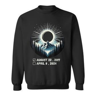 Astronomy Lovers Total Solar Eclipse Check April 08 2024 Sweatshirt - Monsterry DE