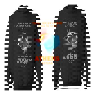 Athens Texas Total Solar Eclipse 2024 Sweatshirt - Thegiftio