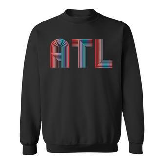 Atl Atlanta Colorful A T L Sweatshirt - Monsterry