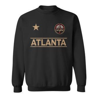 Atlanta Skyline Star Badge 2024 Peach Ball Edition Sweatshirt - Monsterry AU