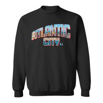 Atlantic City New Jersey Nj Skyline Pride Vintage Sweatshirt - Monsterry AU