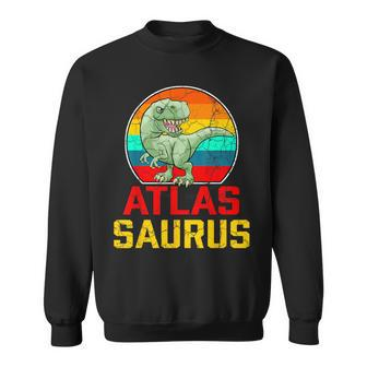 Atlas Saurus Family Reunion Last Name Team Custom Sweatshirt - Seseable