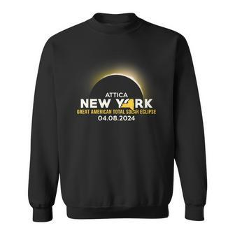 Attica Ny New York Total Solar Eclipse 2024 Sweatshirt - Monsterry