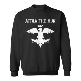 Attila The Hun Barbarian Warrior Lord Rock Metal Sweatshirt - Monsterry