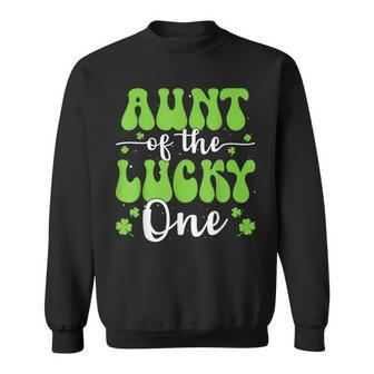 Aunt Of The Lucky One First Birthday St Patrick's Day Sweatshirt - Monsterry UK