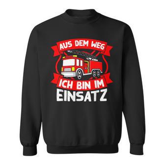 Aus Dem Weg Ich Bin Im Einsatz German Langu Sweatshirt - Geschenkecke