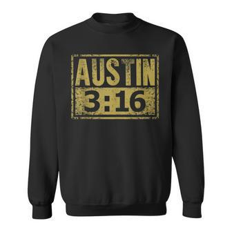 Austin 3 16 Classic American Distressed Vintage Sweatshirt - Thegiftio UK