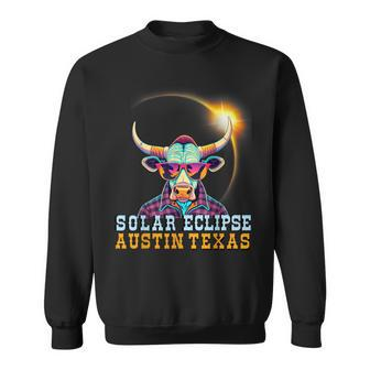 Austin Texas 2024 Solar Eclipse 40824 Total Eclipse Sweatshirt - Seseable