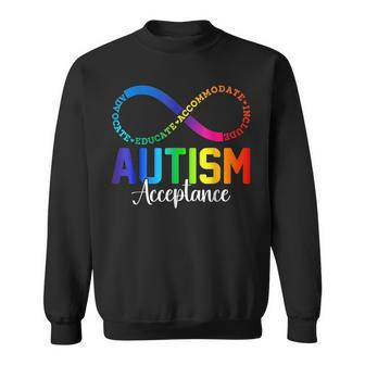 Autism Awareness Acceptance Infinity Symbol Women Sweatshirt - Monsterry DE