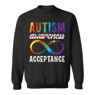 Autism Awareness Acceptance Not Awareness Autistic Child Sweatshirt - Thegiftio UK