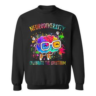 Autism Awareness Neurodiversity Celebrate The Spectrum Brain Sweatshirt | Mazezy