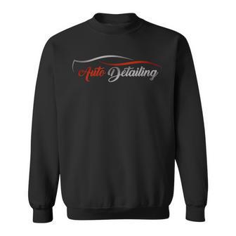 Auto Detailing Red And Black Sweatshirt - Monsterry UK