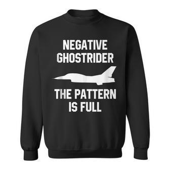 Aviation Negative Ghost Rider Pattern Is Full Sweatshirt - Monsterry