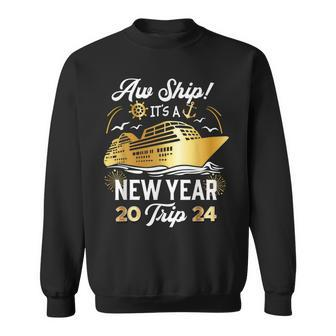 Aw Ship It's A New Year Trip Cruise Vacation Matching Sweatshirt - Seseable