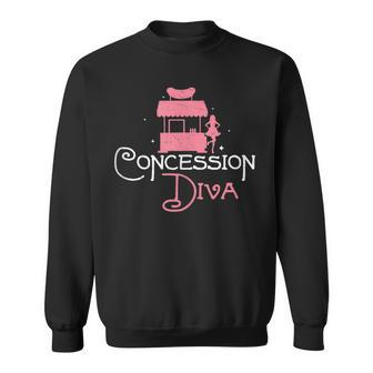 Awesome Concession Diva Professional Concession Stand Worker Sweatshirt - Monsterry DE