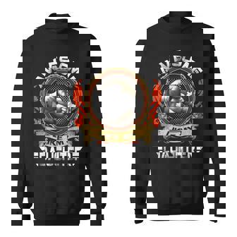 Awesome Like My Daughter Father Fathers Day Dad Sweatshirt | Mazezy