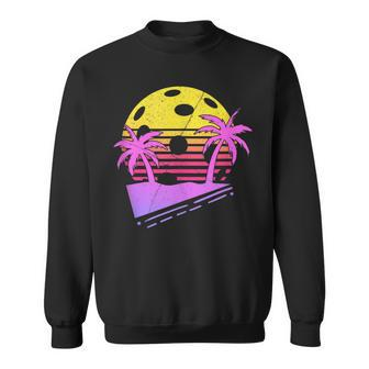 Awesome Retro Pickleball Player Print Pickle Ball Sweatshirt - Monsterry