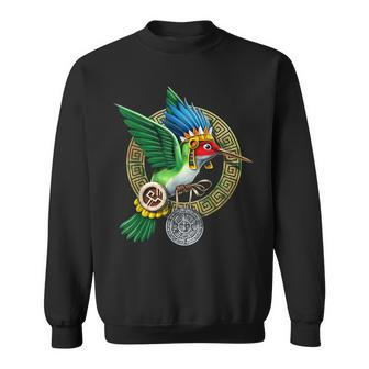 Aztec God Huitzilopochtli Hummingbird Mayan Colibri Bird Sweatshirt - Thegiftio UK