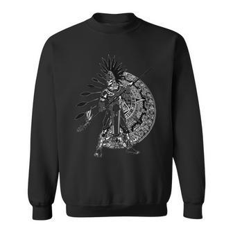 Aztec Warrior Ancient Native Mexico Pride Mayan Aztec Sweatshirt - Monsterry CA