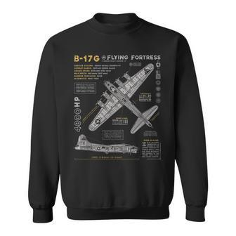 B-17 Flying Fortress Ww2 B-17G Bomber Vintage Aviation Sweatshirt - Monsterry CA