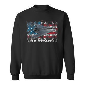 B2 Stealth Spirit Bomber American Strategic Aircraft Pilot Sweatshirt - Monsterry DE