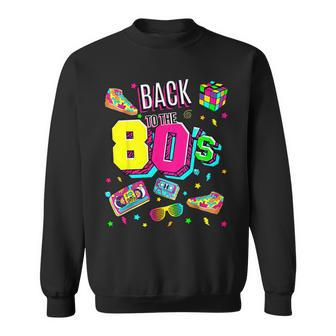 Back To 80'S 1980S Vintage Retro Eighties Costume Party Sweatshirt - Seseable