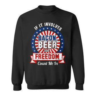 Bacon Beer Freedom America Usa Sweatshirt - Monsterry AU