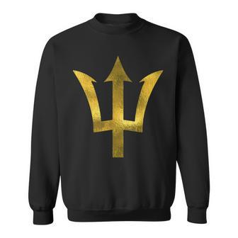Bajan T Barbados Est 1966 Gold Trident Sweatshirt - Monsterry UK