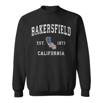 Bakersfield California Vintage American Flag Sports Sweatshirt - Monsterry UK