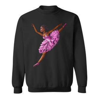 Ballet African American Ballerina Dancing Sweatshirt - Monsterry UK