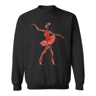 Ballet Black African American Ballerina Sweatshirt | Mazezy