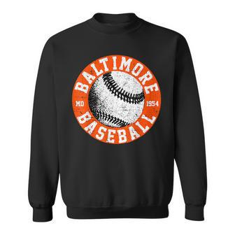 Baltimore Baseball Retro Vintage Baseball Lover Sweatshirt - Monsterry AU