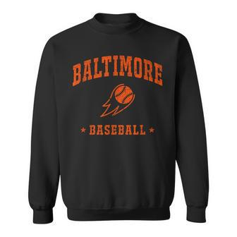 Baltimore Baseball Vintage Gameday Retro Baseball Lover Sweatshirt - Seseable