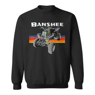 Banshee Quad Atv Atc Vintage Retro All Terrain Vehicle Sweatshirt - Seseable