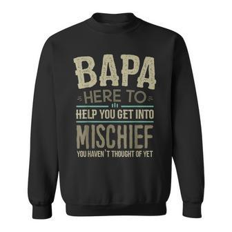 Bapa From Grandchildren For Fathers Day Bapa Sweatshirt - Monsterry UK