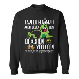 With Bapfer Fighter Dragon Poltern Stag Night Black S Sweatshirt - Seseable