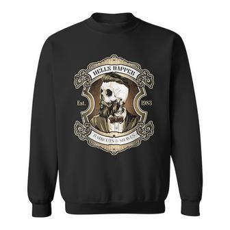 Barber Hells Skull Haircuts Shaves For Hipster Barber Sweatshirt - Monsterry