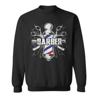 Barber Shop Pole Hairdresser & Barber Hipster Sweatshirt - Geschenkecke