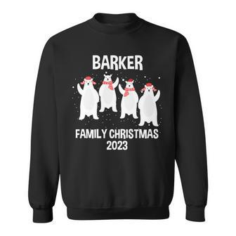 Barker Family Name Barker Family Christmas Sweatshirt - Seseable