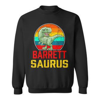 Barrett Saurus Family Reunion Last Name Team Custom Sweatshirt - Seseable