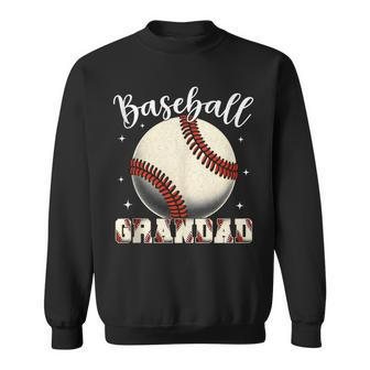 Baseball Grandad Retro Baseball Player Daddy Father's Day Sweatshirt - Thegiftio UK
