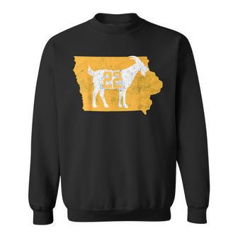 Basketball Greatest Of All Time Goat Number 22 Sweatshirt | Mazezy