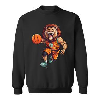 Basketball Lion Sweatshirt - Seseable
