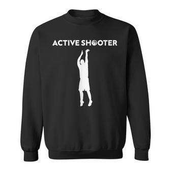 Basketball Player Active Shooter Basketball Lovers Women Sweatshirt - Seseable