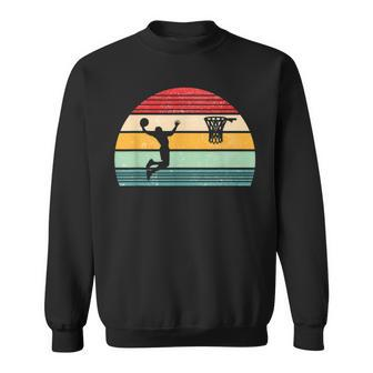 Basketball Player Retro Vintage Basketball Sweatshirt - Monsterry