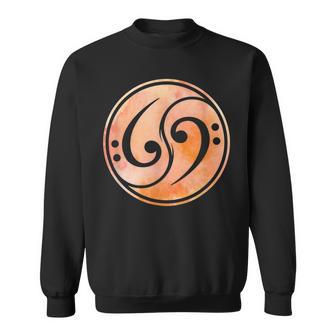 Bass Clef Music Bass Guitar Sweatshirt - Monsterry DE