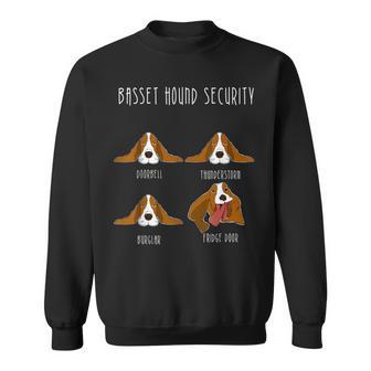 Basset Hound Security Dog Humor Sweatshirt - Monsterry DE