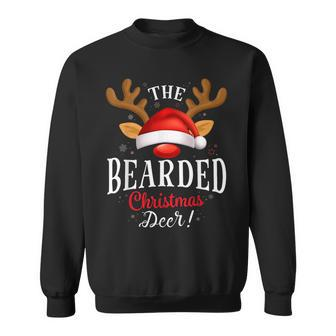 Bearded Christmas Deer Pjs Xmas Family Matching Sweatshirt | Mazezy