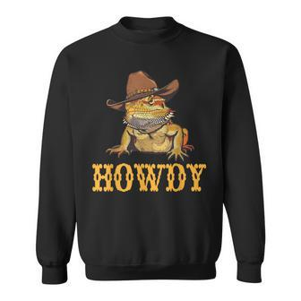 Bearded Dragon Howdy Cowboy Sweatshirt - Monsterry CA